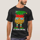 Xmas Lighting Mele Kalikimaka Pineapple Elf Christ Tシャツ (正面)