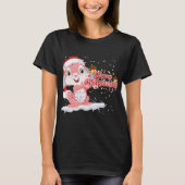 Xmas Lighting Tree Santa Hat Rabbit Bunny Christma Tシャツ (正面)