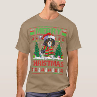 Xmas Lighting Ugly Cavalier King Charles Spaniel C Tシャツ