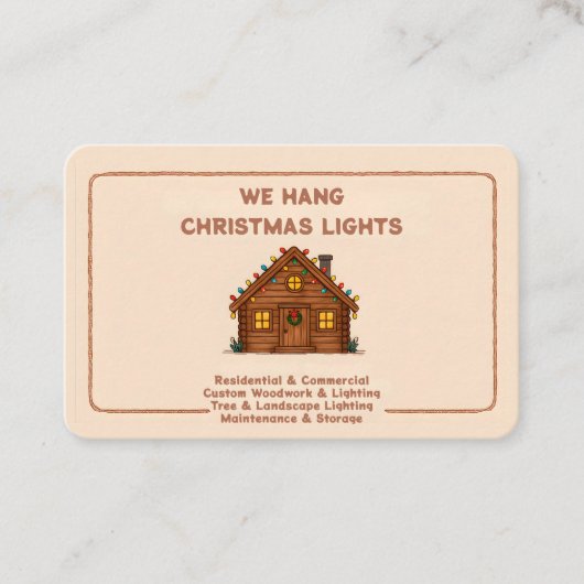 ❄️🤶 Xmas Lights Installation QR 名刺 (正面)