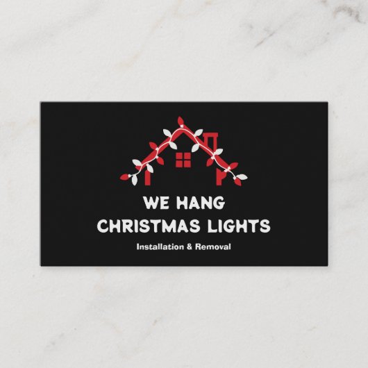 🎄 Xmas Lights Installation QR 名刺 (正面)