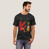Xmas Lights Pineapple Ho3 Ho Ho Ho Pineapple Chris Tシャツ (正面フル)