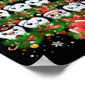 Xmas Lights Teeth Doctor Dentist Tooth Teeth Chris ポスター (角)