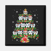 Xmas Lights Teeth Doctor Dentist Tooth Teeth Chris マグネット (正面)