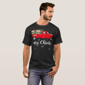 Xmas Lights Tree Santa Ride Flamingo Red Truck Chr Tシャツ (正面フル)