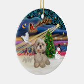 Xmas Magic - シーツゥー犬 (Y) セラミックオーナメント (右)