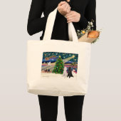 XMAS MAGIC-Poodle ST-Pair2 ラージトートバッグ (正面(商品))