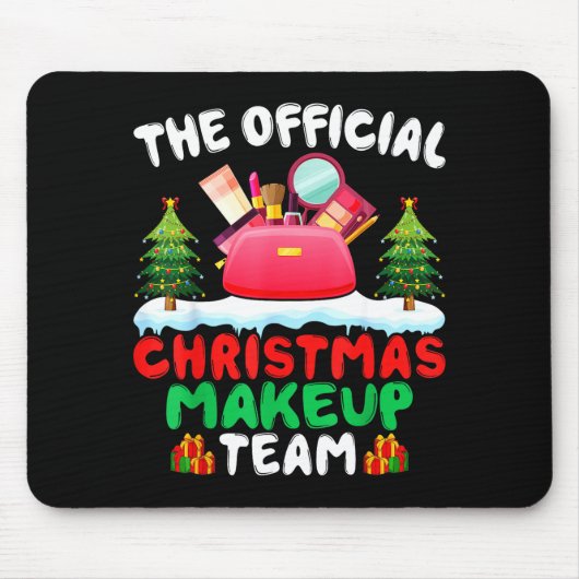 Xmas Makeup Artist Team - Beautician Cosmetologist マウスパッド (正面)
