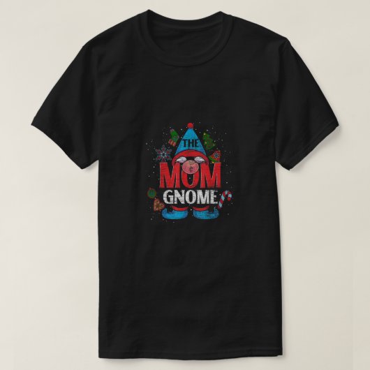 Xmas Matching Family Pajama The Mom Gnome Christma Tシャツ (デザイン正面)