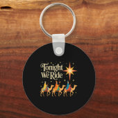 Xmas Men Women Nativity Three Wise Men Tonight We キーホルダー (正面)