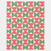 Xmas Mid-Century フリースブランケット (正面)