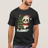 Xmas Panda Santa on Christmas Panda Tシャツ (正面)