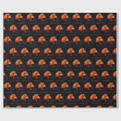 Xmas Praying black ラッピングペーパー (フラット)