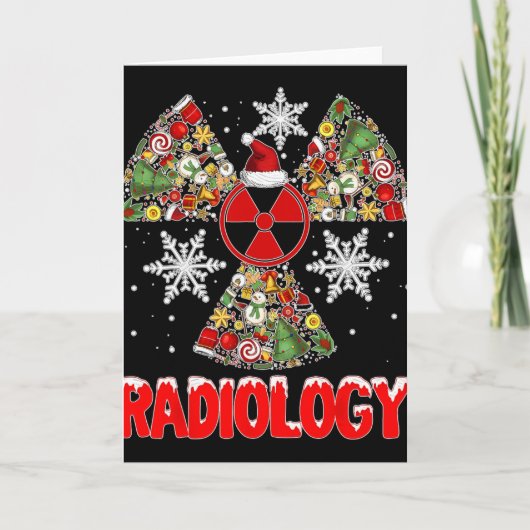 Xmas Radiology Christmas Radiologist Xray Tech Cut カード (正面)