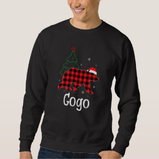 Xmas Red Plaid Gogo Bear Ugly Christmas Sweater スウェットシャツ