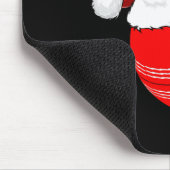 Xmas Santa Hat Christmas Cricket  マウスパッド (コーナー)