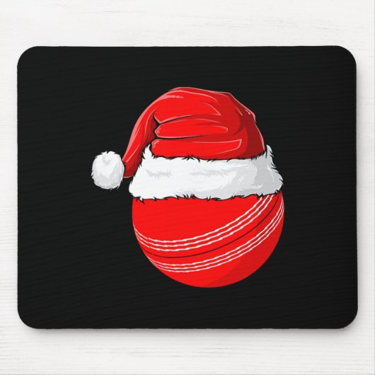 Xmas Santa Hat Christmas Cricket  マウスパッド (正面)