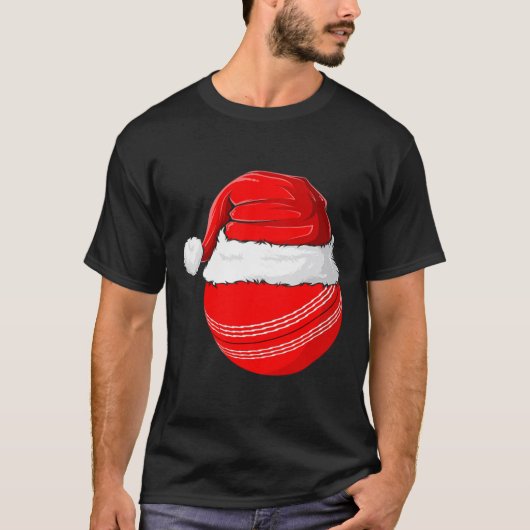 Xmas Santa Hat Christmas Cricket  Tシャツ (正面)