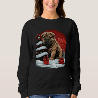 Xmas Shar Pei Santa on Christmas Shar Pei スウェットシャツ