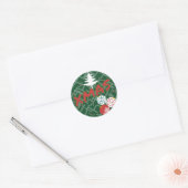 Xmas sticker ラウンドシール (封筒)