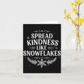 Xmas Themed Spread Kindness Like Snowflakes Merry  カード (黄色い花)