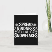 Xmas Themed Spread Kindness Like Snowflakes Merry  カード (正面)