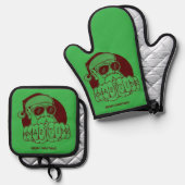Xmas Time Potholder Set 鍋つかみ&鍋敷きセット (正面/裏面)