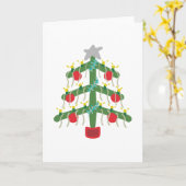 Xmas Tree カード (黄色い花)