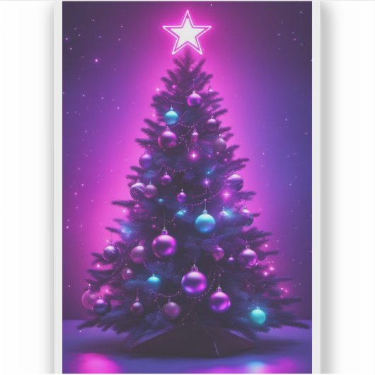 Xmas tree シール (正面)