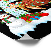 Xmas Tree Decoration Lighting Sea Turtle Christmas ポスター (角)