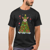 Xmas Tree Decorations Santa Doberman Pinscher Dog  Tシャツ (正面)