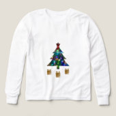 Xmas Tree & Presents Kids Long Sleeve Shirt (デザイン正面)