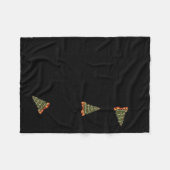 Xmas Ymas Zmas Tree Math Nerd Christmas  フリースブランケット (正面(横))