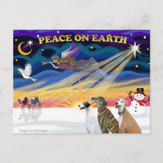 XmasSunrise-3グレイハウンズ シーズンポストカード (正面)