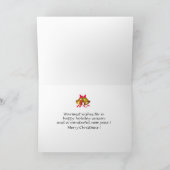 XmasSunrise-Blackスタンダードプードル シーズンカード (内部)