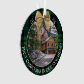 XMaxの新しいホームで最初の緑のプレイド2写真 オーナメント (正面)