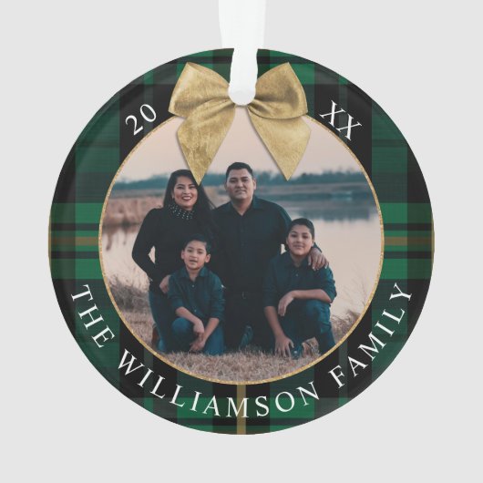 XMaxの新しいホームで最初の緑のプレイド2写真 オーナメント (裏面)
