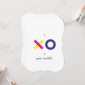 XOカスタマイズ可能招待状 カード (正面/裏面インサイチュ)