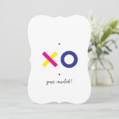 XOカスタマイズ可能招待状 カード (スタンド正面)