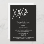XOグレーブライダルシャワー招待状 招待状 (正面/裏面)
