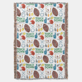 XOサッカーシーズンのタッチダウン最初のダウンテールゲート スローブランケット