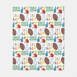 XOサッカーシーズンのタッチダウン最初のダウンテールゲート フリースブランケット