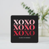 XOハグ&キス、バレンティンズデイホリデーカード シーズンカード (スタンド正面)