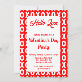 XOバレンタインデーパーティー 招待状