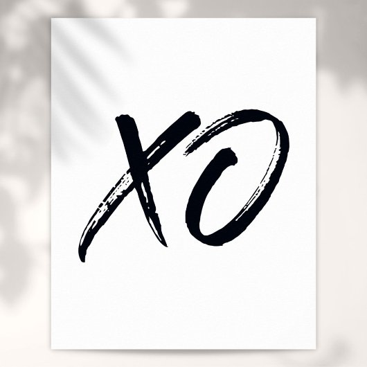 XO スクリプト ラブ アンド ハグス ポスター