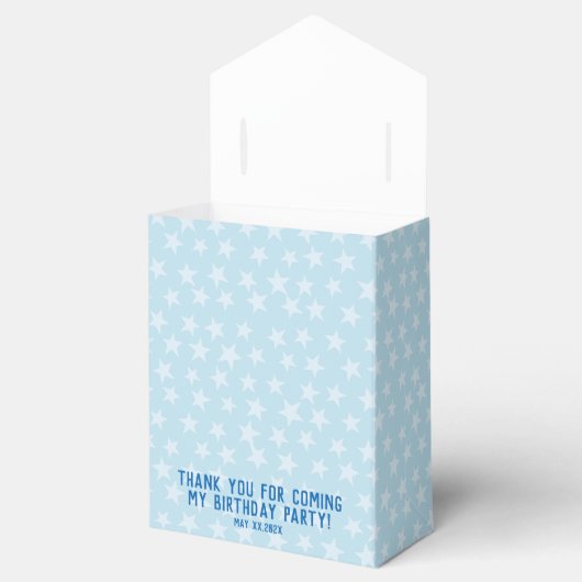 XO |男のパーソナライズされた子おもしろい顔誕生日パーティー フェイバーボックス (オープン)