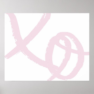 xo、hugsおよびキスアートプリント ポスター
