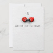 XO HUGSとキスバグVERSION 3 Valentine card サンキューカード (正面)