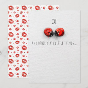 XO HUGSとキスバグVERSION 3 Valentine card サンキューカード