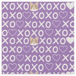 Xo love doggy.甘いハート。パステルピンク ファブリック